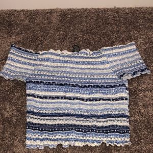 Off shoulder blue Rue 21 top